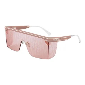 DIOR Acetate Irregular Shape Sunglasses Unisex Pink