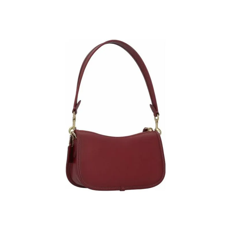 COACH Swinger Glove Tanning Shoulder Bag, Handbag, Shoulder Bag Women's Cherry Red-3