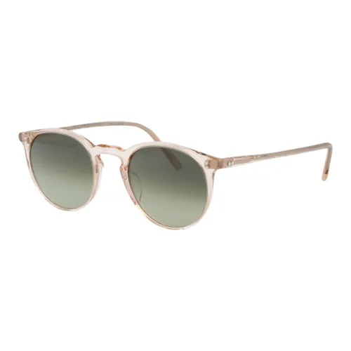 Oliver Peoples Acetate Irregular Shape Sunglasses Men's Gold