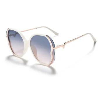 Sagawa Metal Irregular Shape Sunglasses Unisex