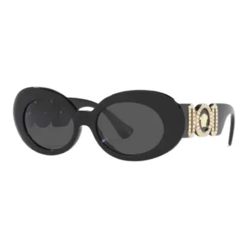 VERSACE Oval Sunglasses Gray