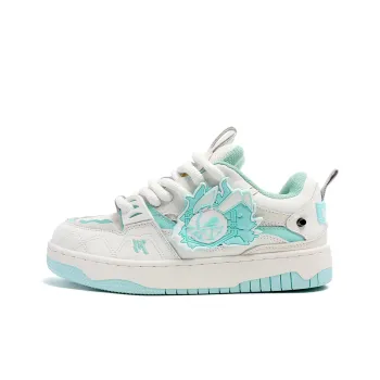 MR.PESIN Evil Rabbit Collection Anti Slip And Wear Resistant Breathable Low Top Skateboard Shoes Unisex Cyan
