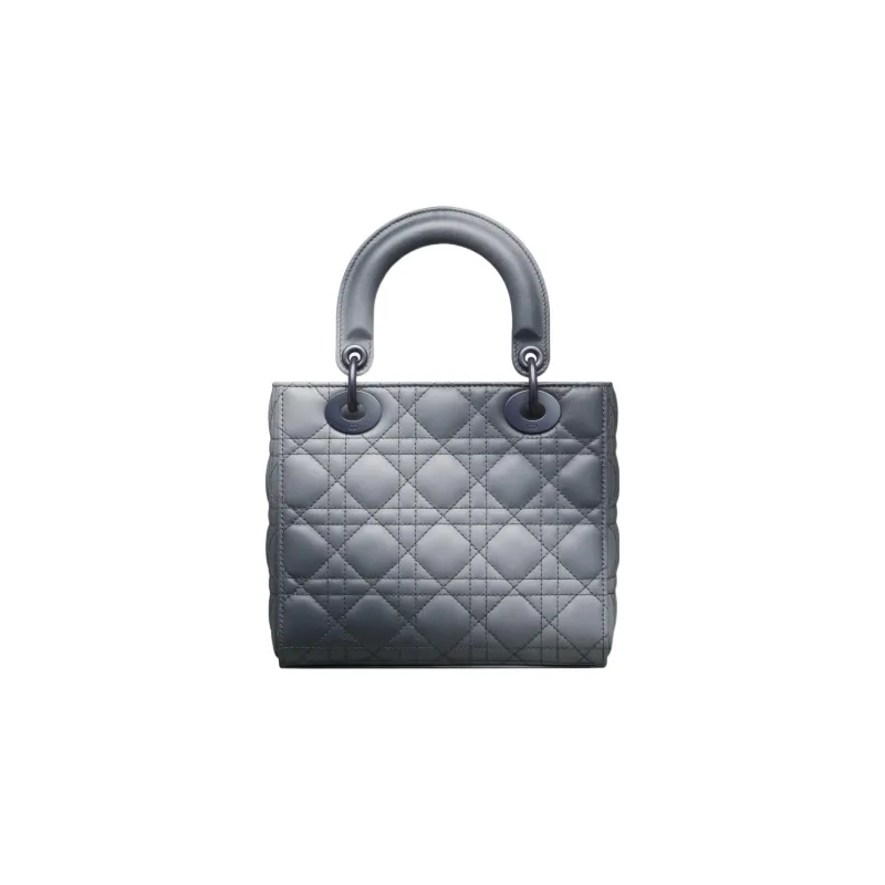 DIOR Lady Dior Cangrid Lambskin Lady Dior Bag, Shoulder Bag, Crossbody Bag, Handbag Trumpets Women's Ethereal Gray-1