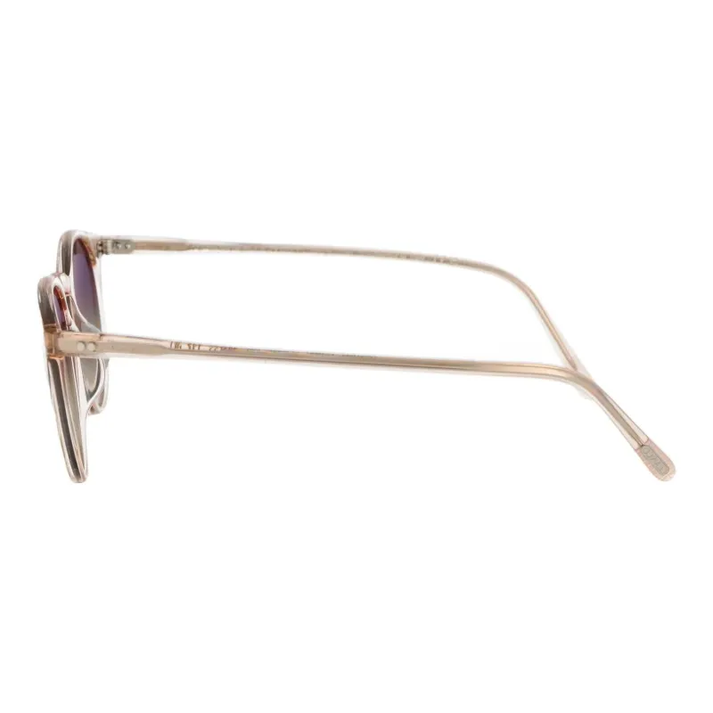 Oliver Peoples Acetate Irregular Shape Sunglasses Men's Gold-2