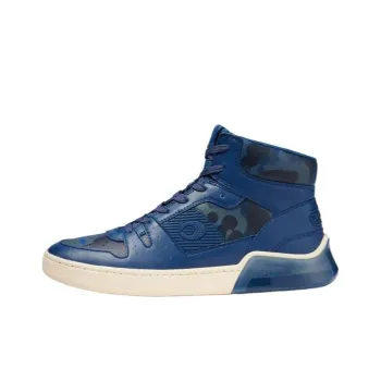 COACH CitySole High Top Skateboard Shoes Men's Marine Blue