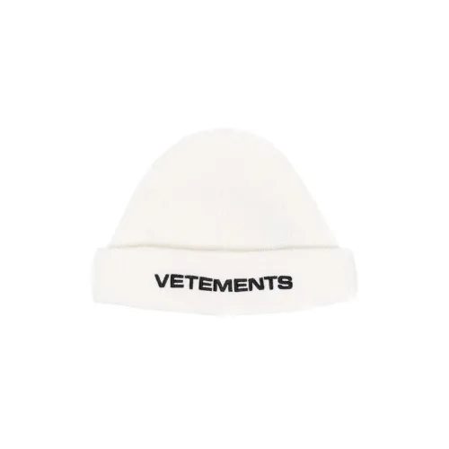 Vetements Beanies Men White