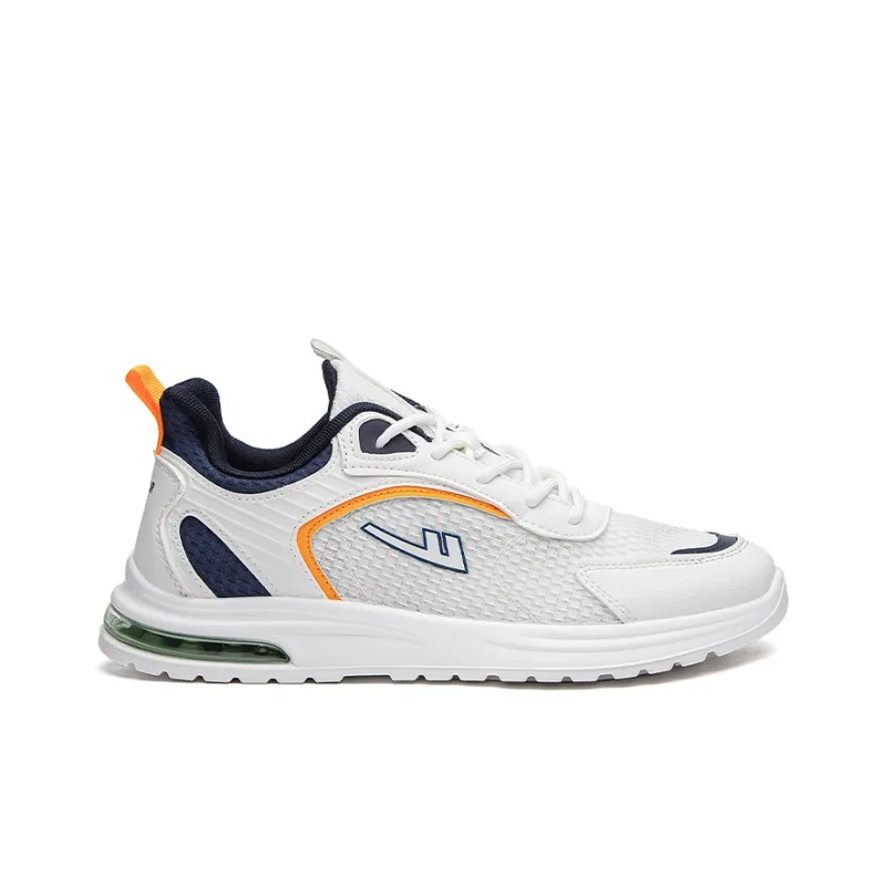 Warrior Wear resistant And Lightweight Low Top Casual Shoes Men's White Navy Blue-1