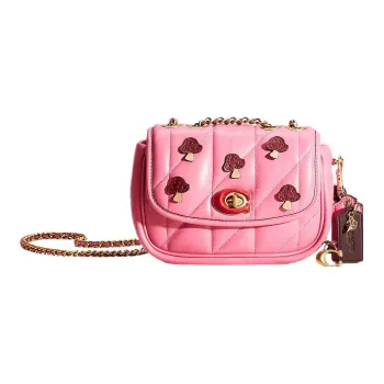 COACH Nappa Leather Pillow Bag, Crossbody Bag, Shoulder Bag Small Size Women's Pink