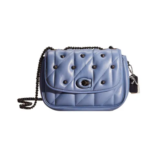 COACH Madison Leather Pillow Bag Crossbody Bag Shoulder Bag Women's Blue