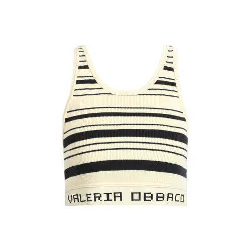 Valeria Obbaco Creative Tank Tops Women's Ivory