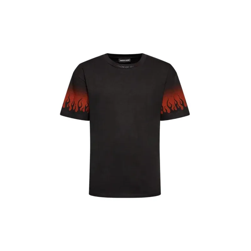 Vision Of Super Negative Red Flames T-shirt-0