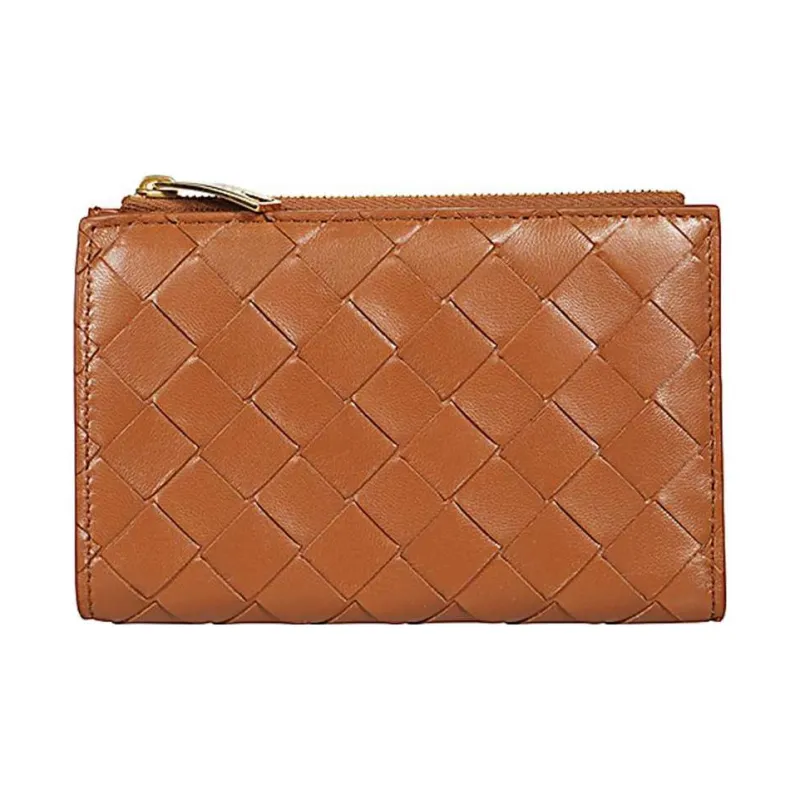Bottega Veneta Medium Intrecciato Bi Fold Zip Wallet-3