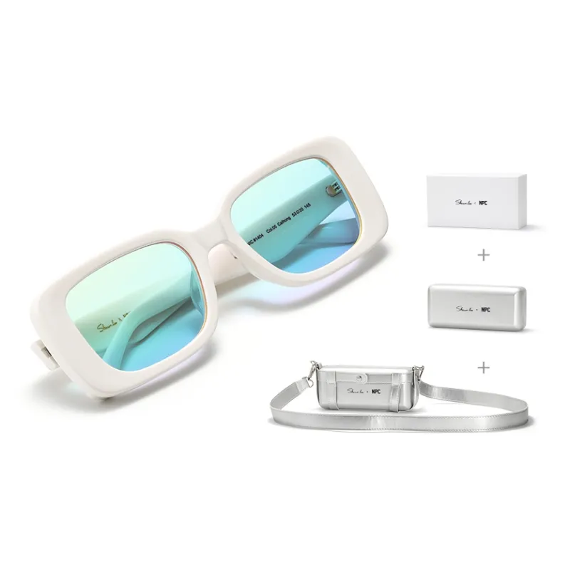 SHAWN LEE Plate Frame Square Sunglasses Unisex-7