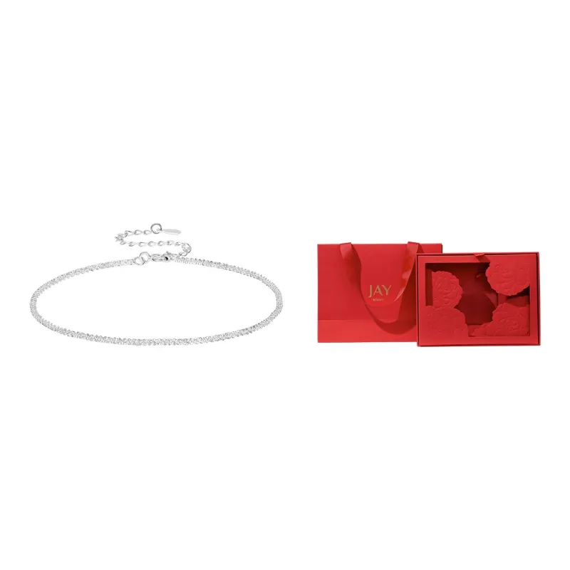 JAY 925 Sterling Silver Anklets Women's-6