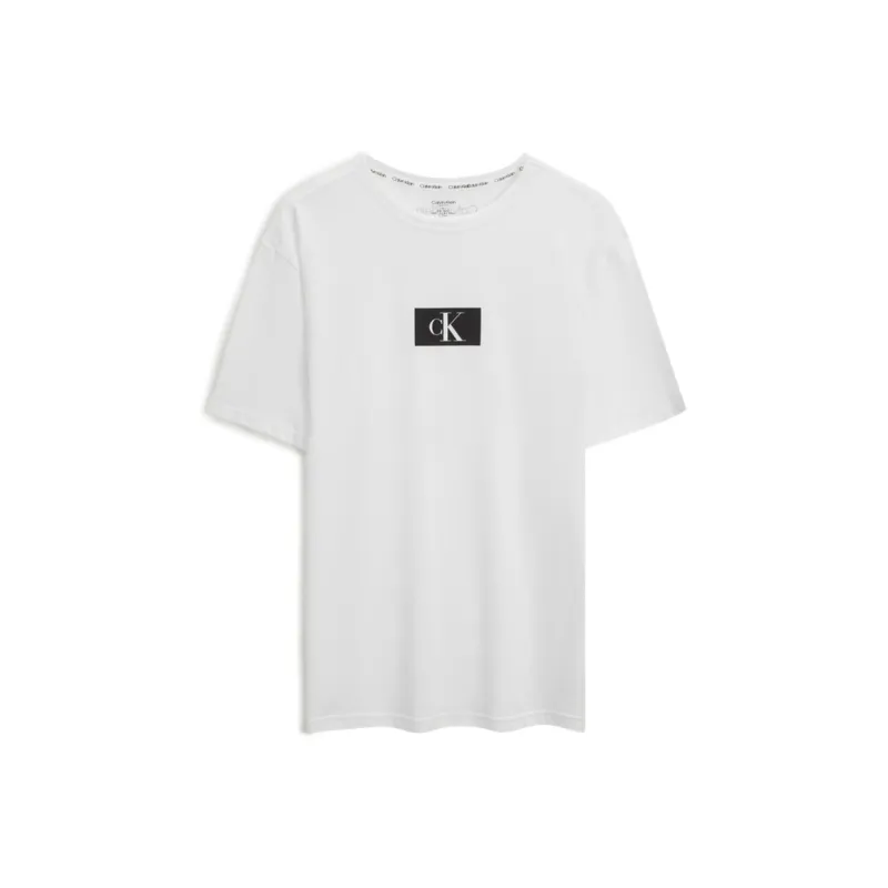 CALVIN KLEIN Pajama Tops Men's Moon White-0