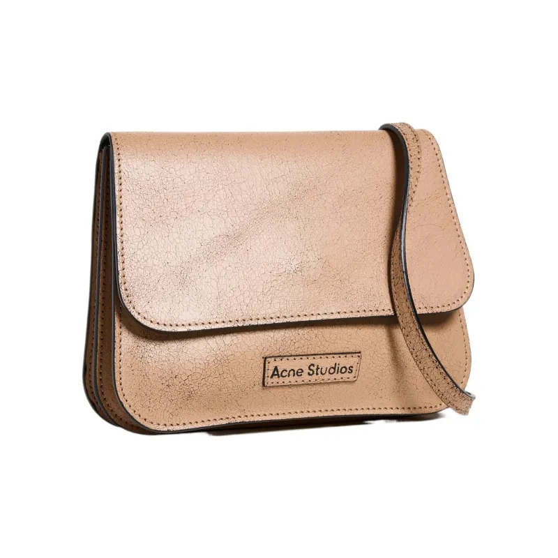 Acne Studios Cow Leather Handbag, Shoulder Bag, Crossbody Bag Regular Women's Dark Beige-1