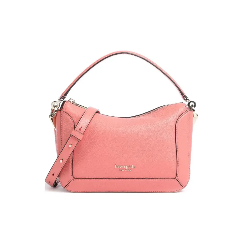 Kate Spade Crush Pebbled Cow Leather Portable Crossbody Bag Shoulder Bag Medium Size Women's Rose-0