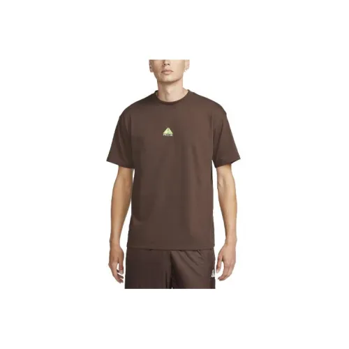 Nike T-Shirts Men Brown