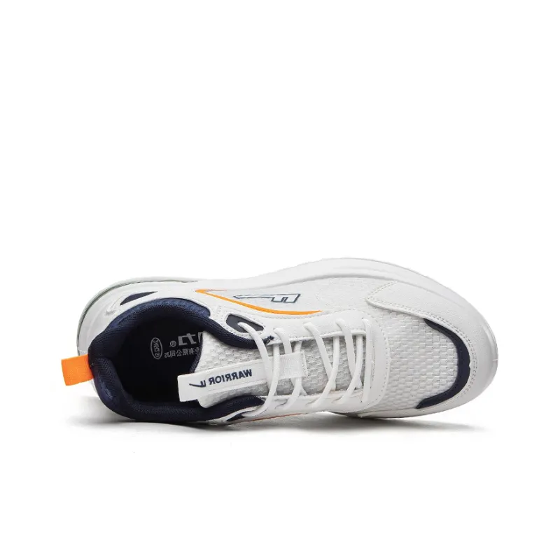 Warrior Wear resistant And Lightweight Low Top Casual Shoes Men's White Navy Blue-2