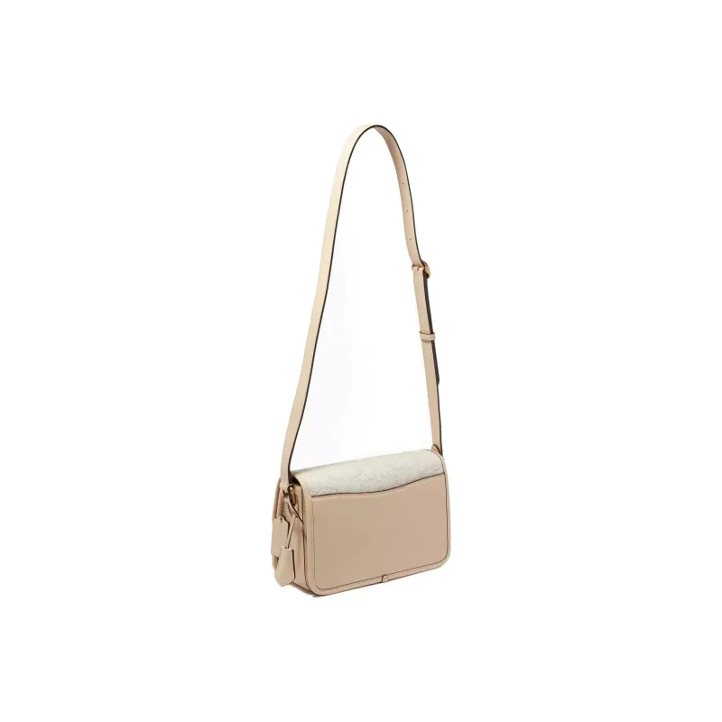 COACH Studio Cow Leather With Textile Envelope Bag Shoulder Bags Women's Ivory White-3