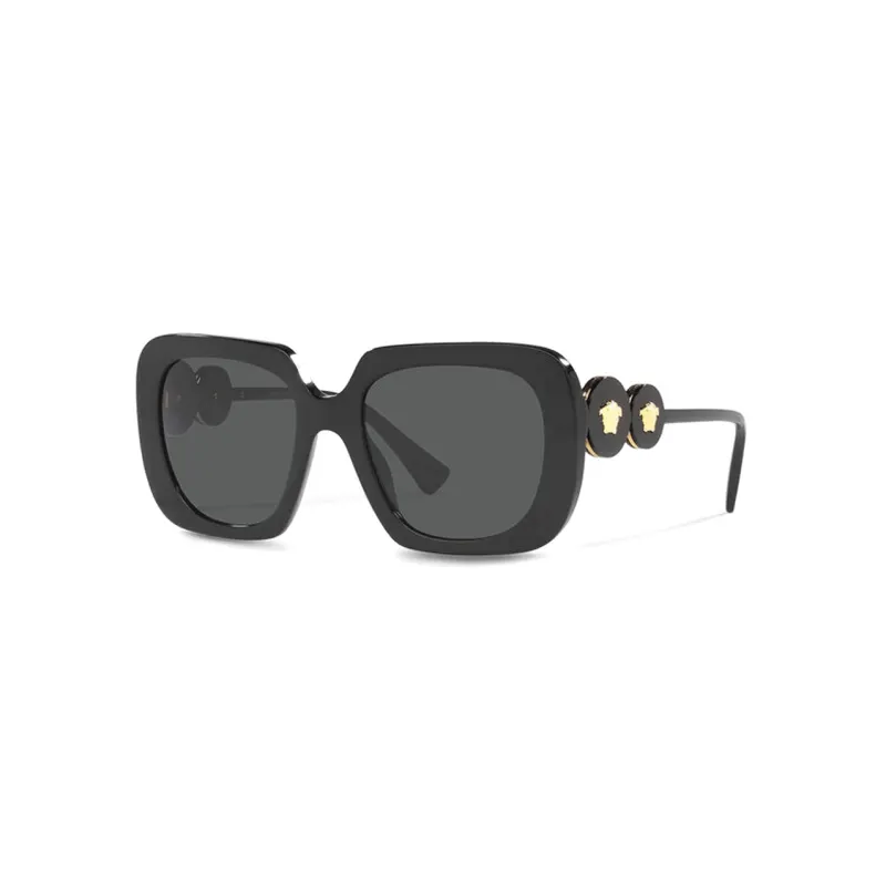 VERSACE Eyewear Medusa Head Round frame Sunglasses-0