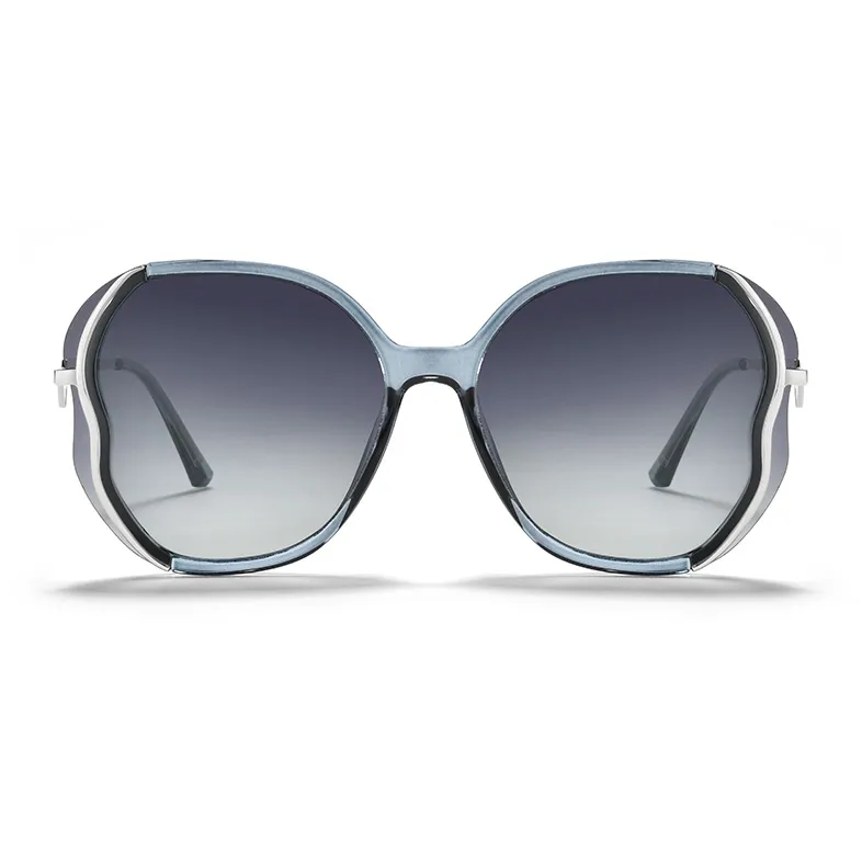 Sagawa Metal Irregular Shape Sunglasses Unisex-5