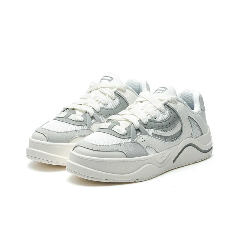 FILA FUSION 50 50 Wide Coverage Cushioning Impact Resistance Quick Dry Low Top Skateboard Shoes Men's Milk White-1