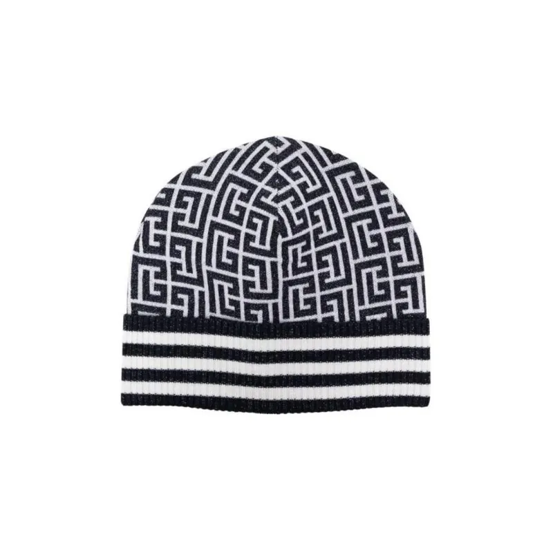BALMAIN Monogrammed Embroidered Beanie-0