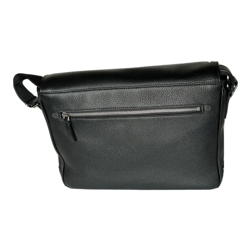 Burberry Cow Leather Messenger Bag Shoulder Bag Crossbody Bag Regular Men's Black-3