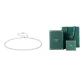 Silver+Green Book-Shaped Box