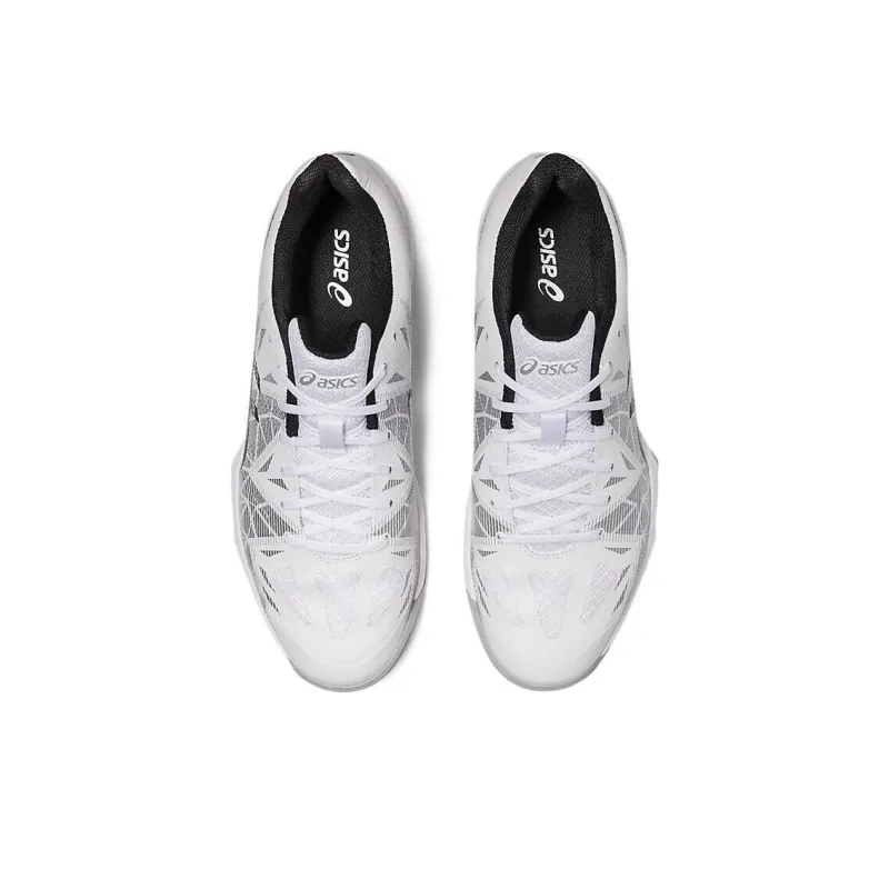 Asics Gel-Fastball Anti-Slip Wear-Resistant Low-Top Training Shoes Unisex White Black-2