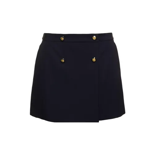 Alexander McQueen Casual Short Skirts Women's Marine Blue