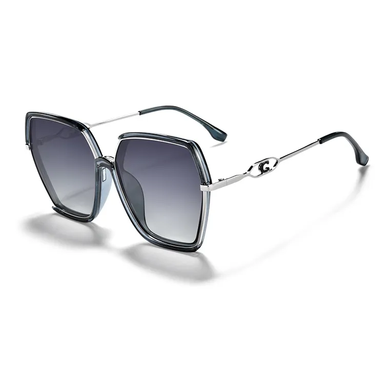 Sagawa TR/Memory Plastic Metal Irregular Shape Sunglasses Unisex-6