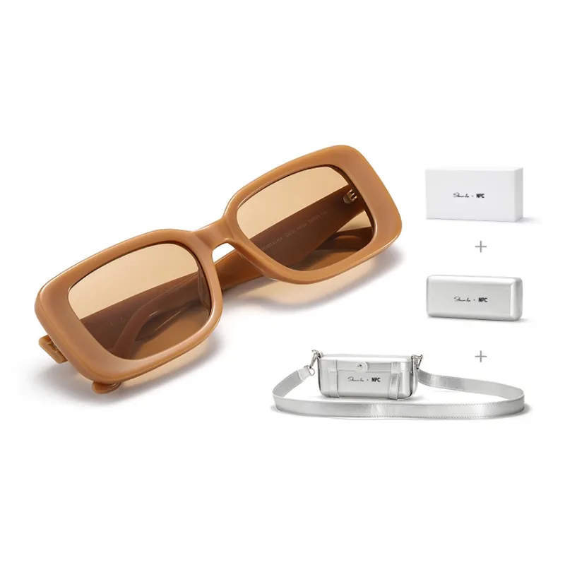 SHAWN LEE Plate Frame Square Sunglasses Unisex-4