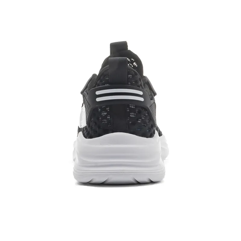 Warrior Wing Series Cushioning Abrasion Resistant Lightweight Slip Resistant Low Top Casual Shoes Unisex Black-2