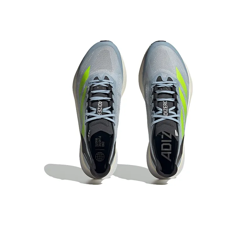 Adidas Adizero Boston 12 Wonder Blue Lucid Lemon Carbon-4