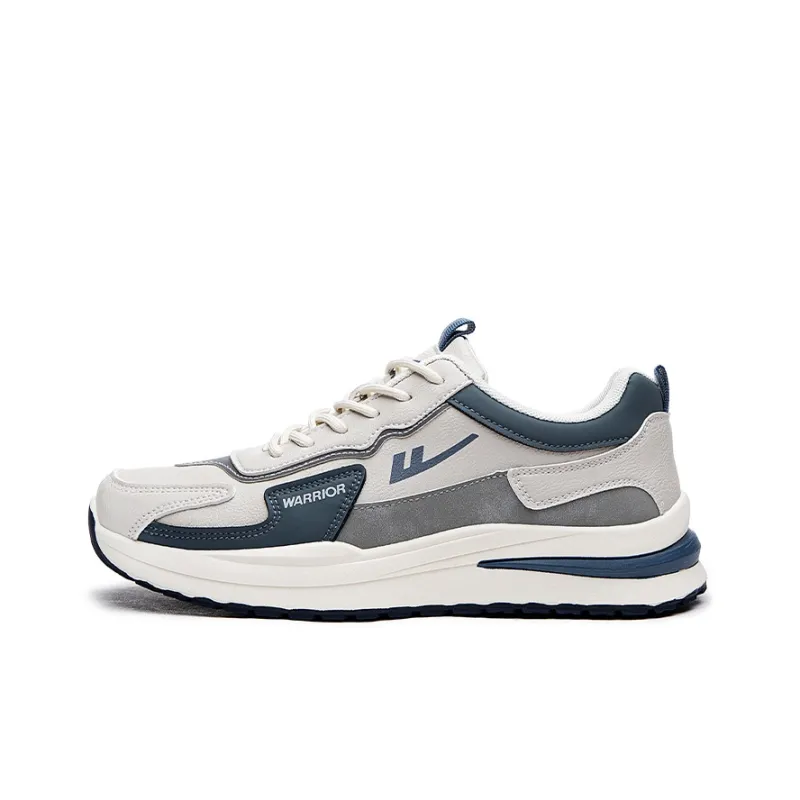 Warrior Wear resistant And Lightweight Low Top Casual Shoes Men's Beige Blue-0