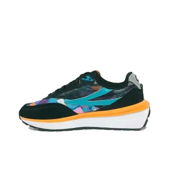 FILA Renno Premium Anti-Slip Wear-Resistant Low-Top Casual Shoes Men's Black Blue