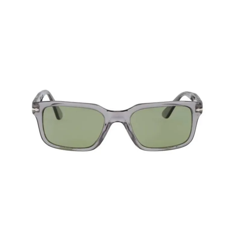 PERSOL Acetate Irregular Shape Sunglasses Women's Transparent Gray-1