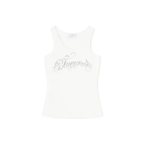 Blumarine Tank Tops Women's Natural White