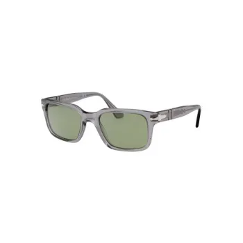 PERSOL Acetate Irregular Shape Sunglasses Women's Transparent Gray