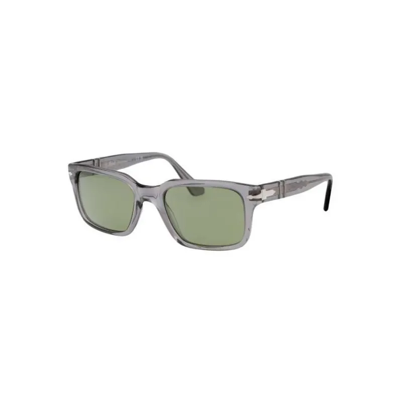 PERSOL Acetate Irregular Shape Sunglasses Women's Transparent Gray-0