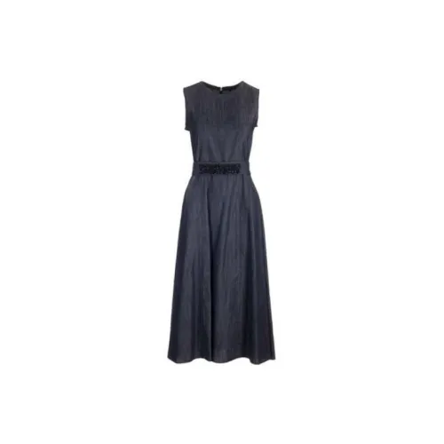 'S MAX MARA Sleeveless Dresses Women's Marine Blue