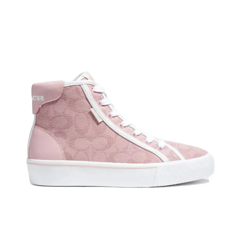 COACH CitySole High Top Skateboard Shoes Women's Pink-1