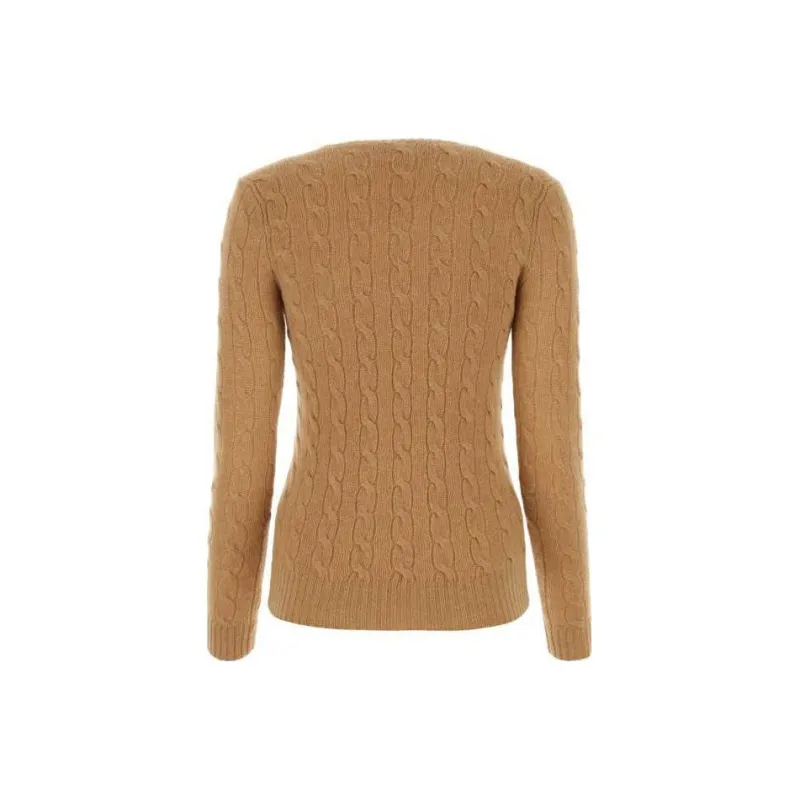 Polo Ralph Lauren Julianna Long Sleeve Pullover Camel Melange-1