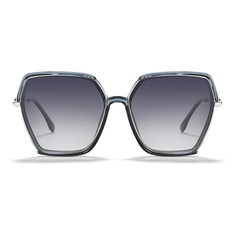 Sagawa TR/Memory Plastic Metal Irregular Shape Sunglasses Unisex-7