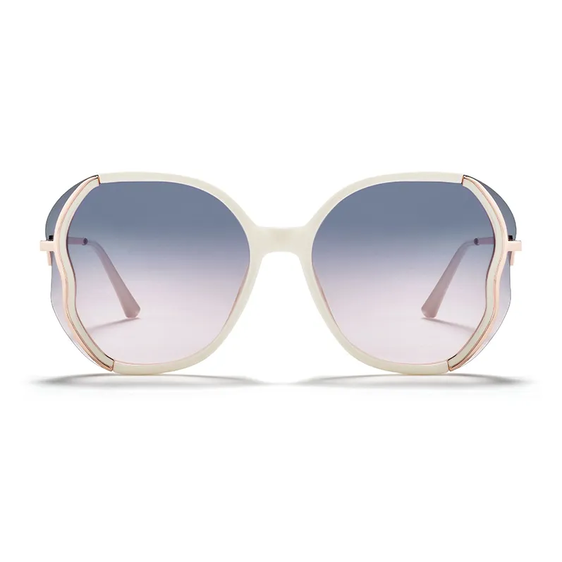 Sagawa Metal Irregular Shape Sunglasses Unisex-1