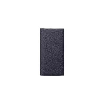 HERMES MC2 Epsom Calfskin Wallet Men's 76 Bleu Indigo Indigo