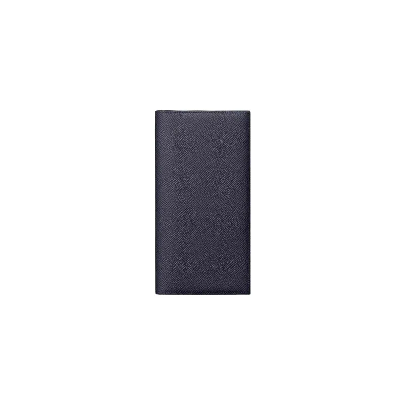 HERMES MC2 Epsom Calfskin Wallet Men's 76 Bleu Indigo Indigo-0