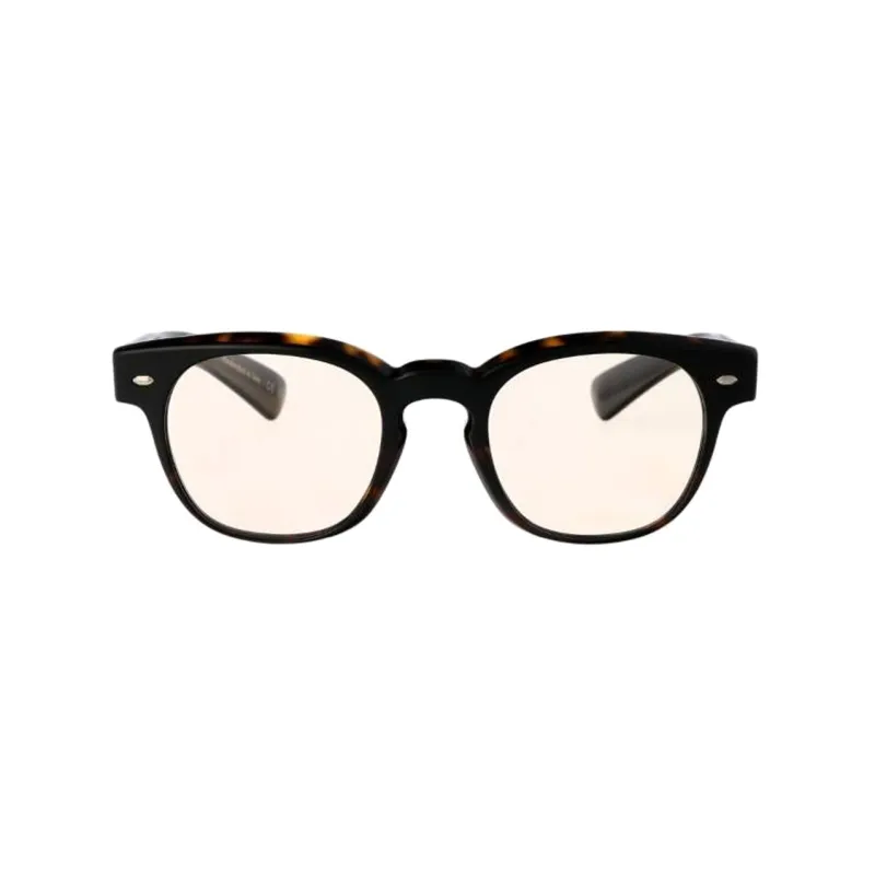 Oliver Peoples Tortoiseshell-effect Round-frame Glasses-1
